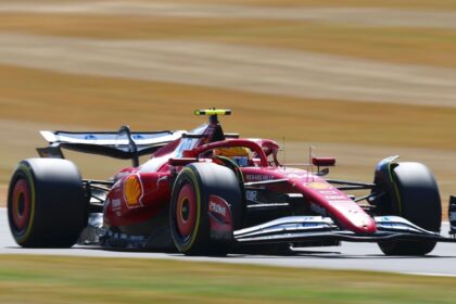 Hamilton Sets the Pace in British GP Practice 1, Norris Close