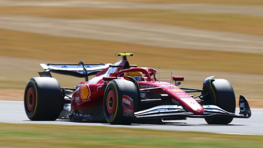 Hamilton Sets the Pace in British GP Practice 1, Norris Close