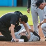 Gleyber Torres exits after being hit in the neck, could play on Sunday