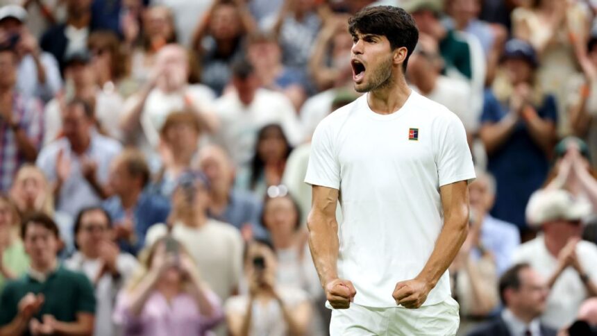 Alcaraz Holds Off Rublev at Wimbledon: Quarterfinal Advance with Masterclass