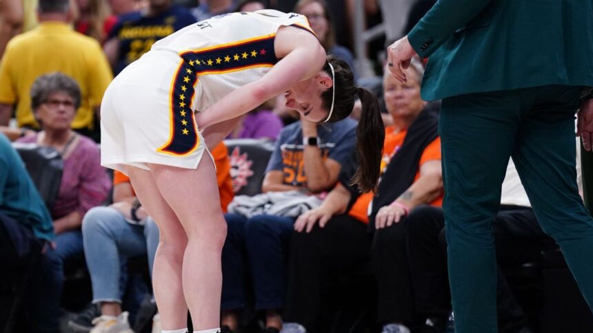 Clark of Fever, with a groin injury, sets off WNBA alarms