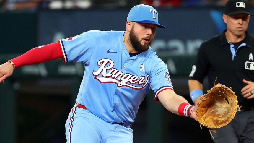 Rangers: Jake Burger to IL with left quad injury