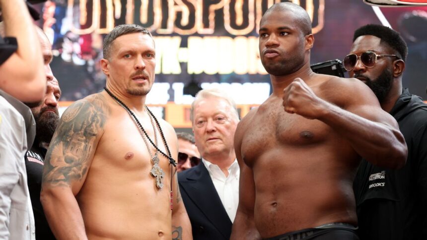 Usyk vs. Dubois: Weigh-in Reveals Key Weight Difference for the Fight