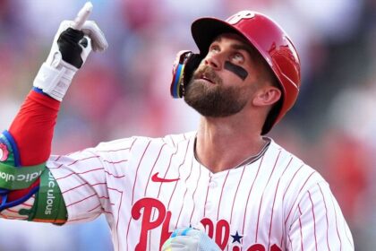 Harper reaches 350 HR and leads Philadelphia's offense, despite the loss