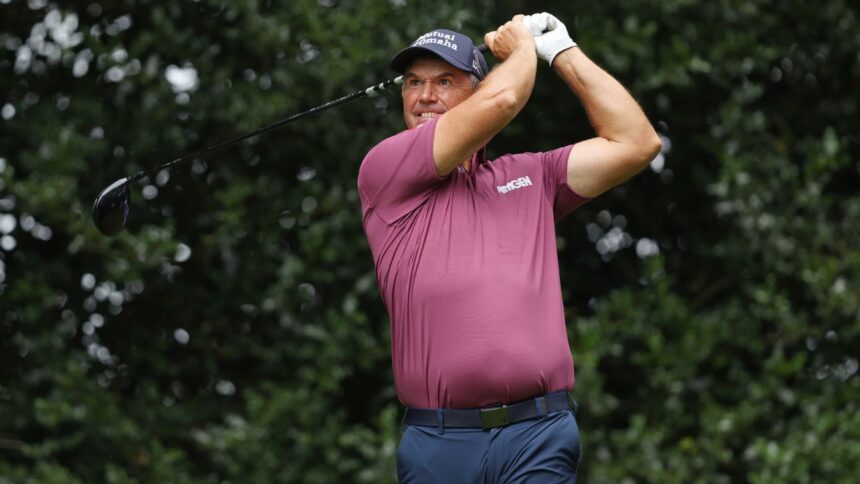 Harrington leads the Senior British Open: Seeks his second major of the year