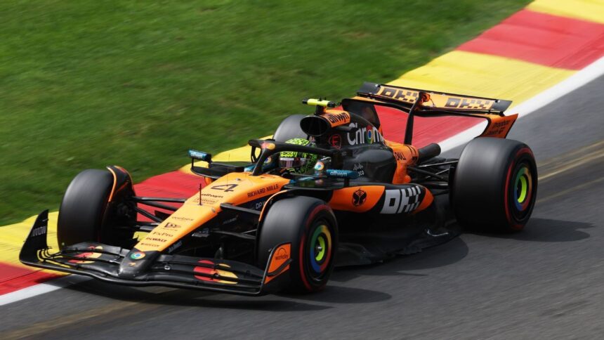 Norris and Piastri lead McLaren: Double in the pole of the Belgian GP
