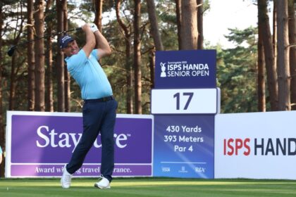Harrington leads the Senior British Open: 2-shot lead over Leonard