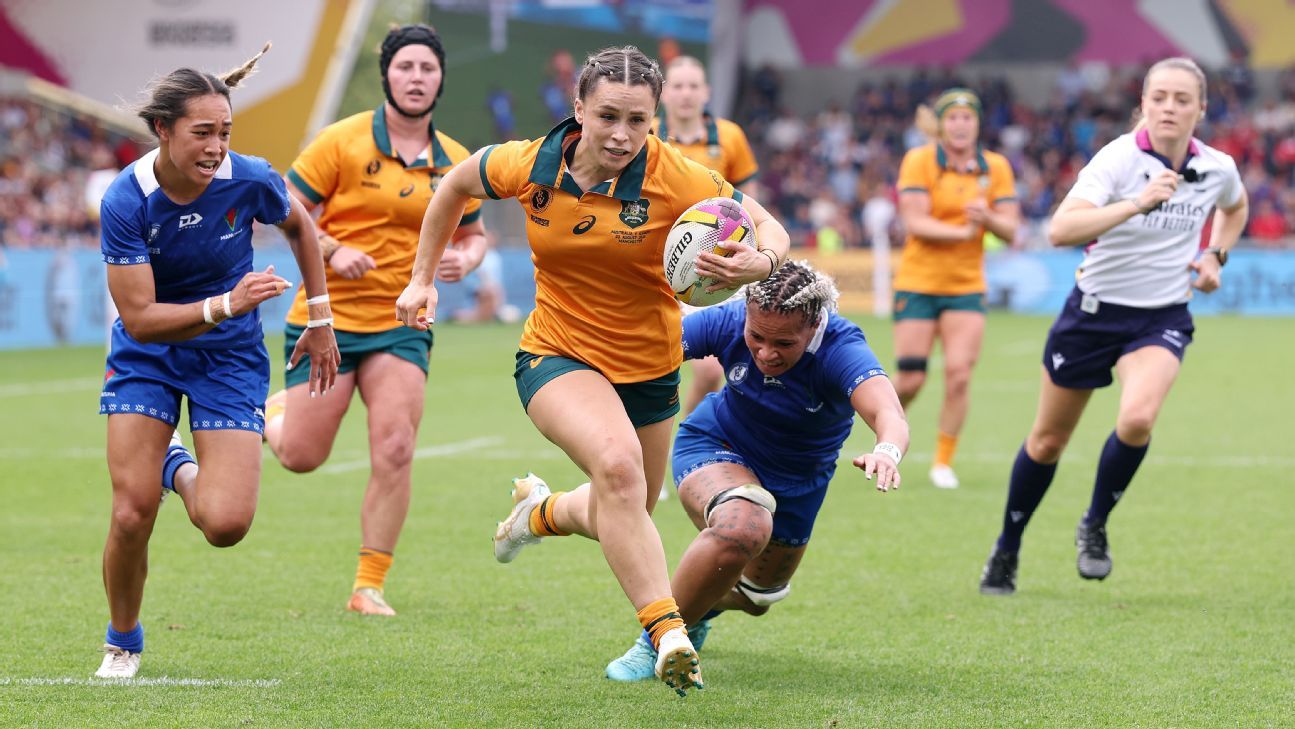 Australia crushes Samoa: Historic record at the Women's Rugby World Cup ...