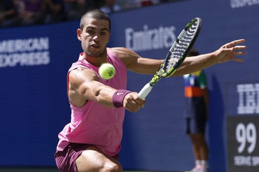Alcaraz advances to US Open quarter-finals: Defeats Rinderknech