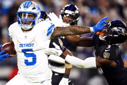 Lions crush Ravens: Ground offense and unstoppable pressure.