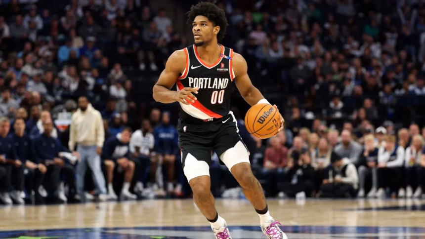 Blazers star Scoot Henderson suffers thigh tear: Temporary absence.