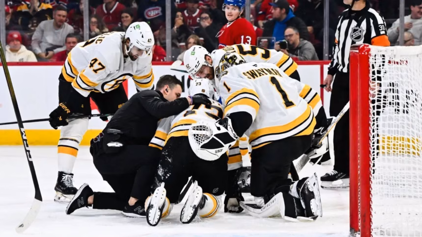 Bruins' McAvoy out indefinitely after surgery for mouth injury