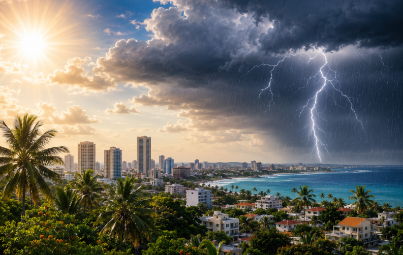 Extreme heat and downpours: weather forecast in DR this Wednesday