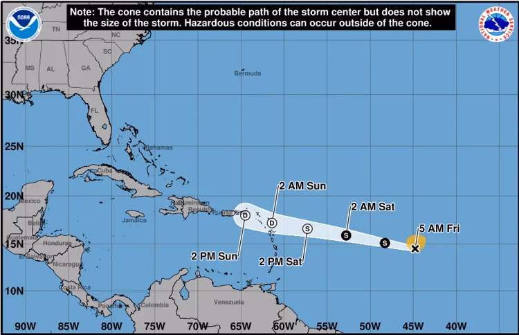 Tropical Storm Dolly will lose strength before reaching the Caribbean