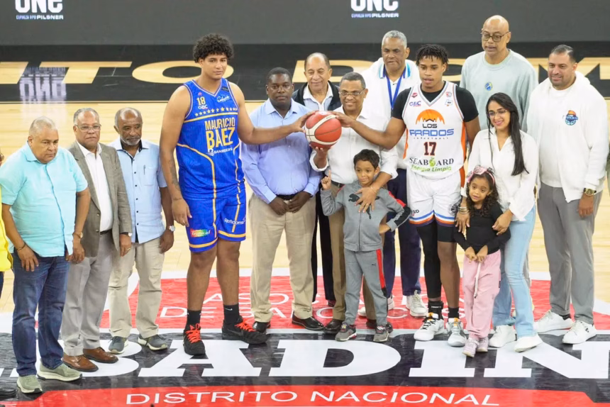 Mérido Torres performs the ceremonial kickoff at the 2024 TBS District