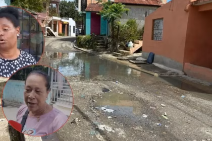 Betty Gerónimo asked to intervene on Sánchez street in Los Guaricanos due to water issues
