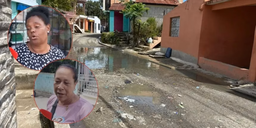 Betty Gerónimo asked to intervene on Sánchez street in Los Guaricanos due to water issues
