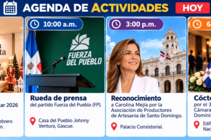 Agenda for the day: featured events in Santo Domingo this October 8th
