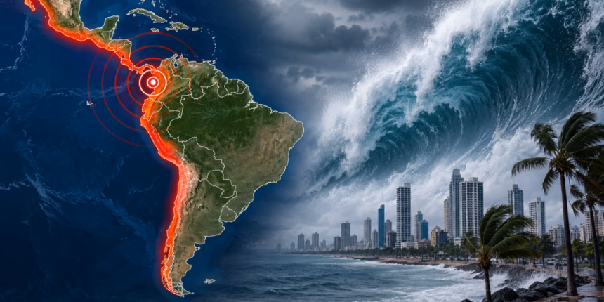 Tsunami alert in the Pacific following a 7.6 magnitude earthquake in Panama