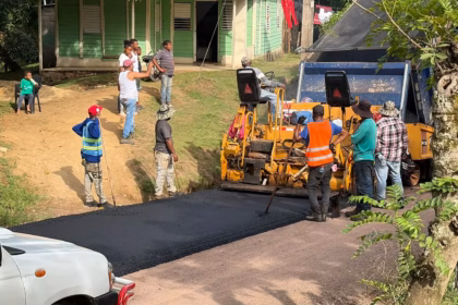 Asphalting begins in El Chacaro after a 45-year wait in Monte Plata