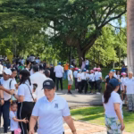 David Ortiz leads mental health walk at the Botanical Garden