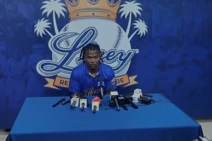 Jesús Madé shines in debut with a home run in Licey's blowout win over Escogido