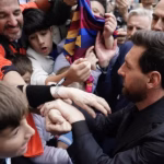 Messi arrives in Asturias to receive the Princess of Asturias Award