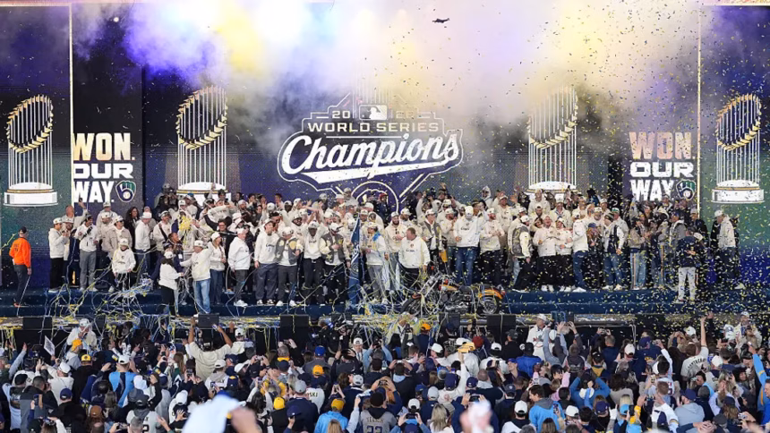 Milwaukee Brewers celebrate historic World Series title with fans